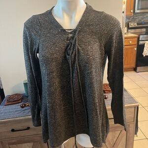 Almost Famous charcoal gray sweater